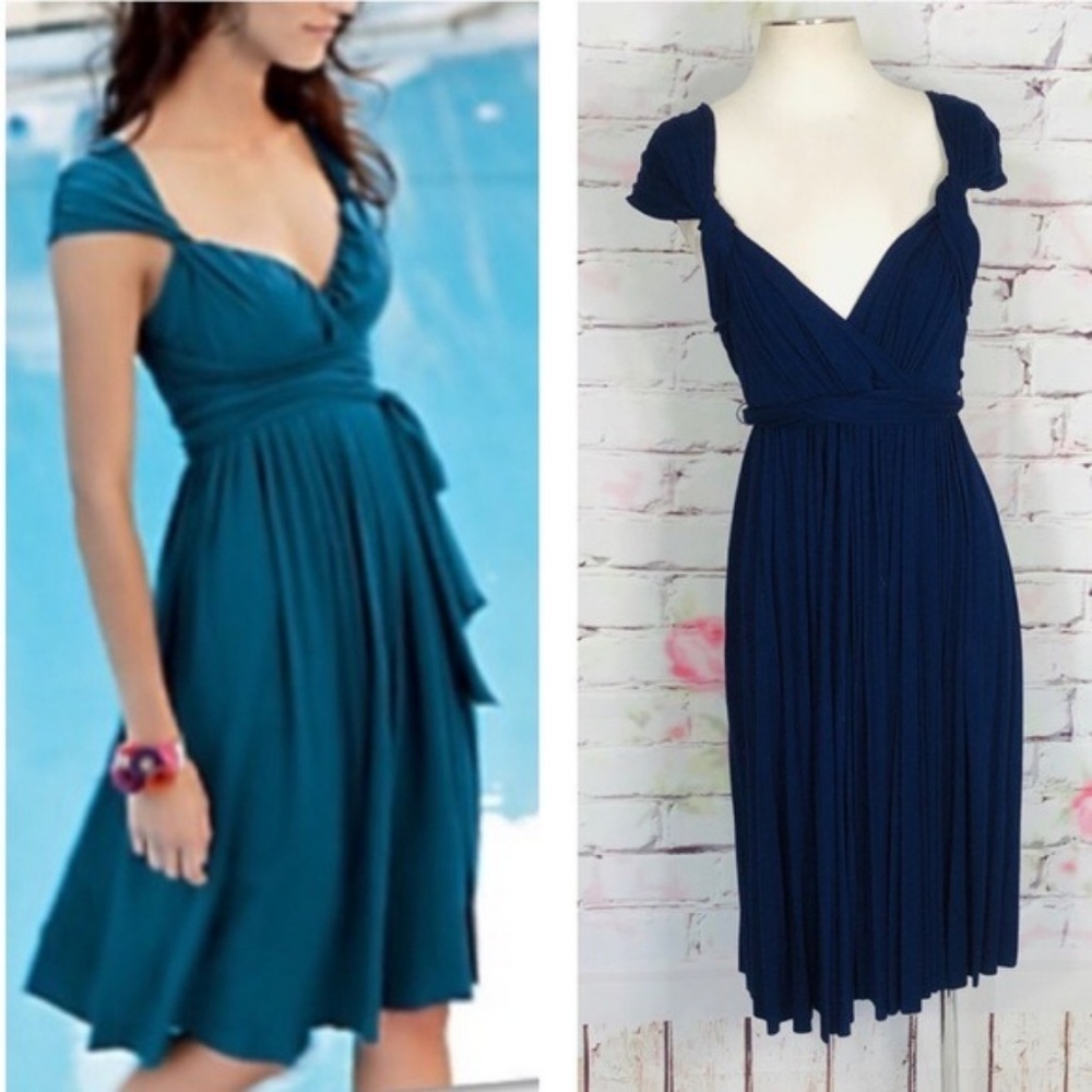 C. Keer country mile dress in indigo